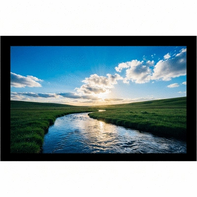Person holding a glass of water, with a variety of healthy fluid options like fruit juice and mineral water in the background, clean and modern setting